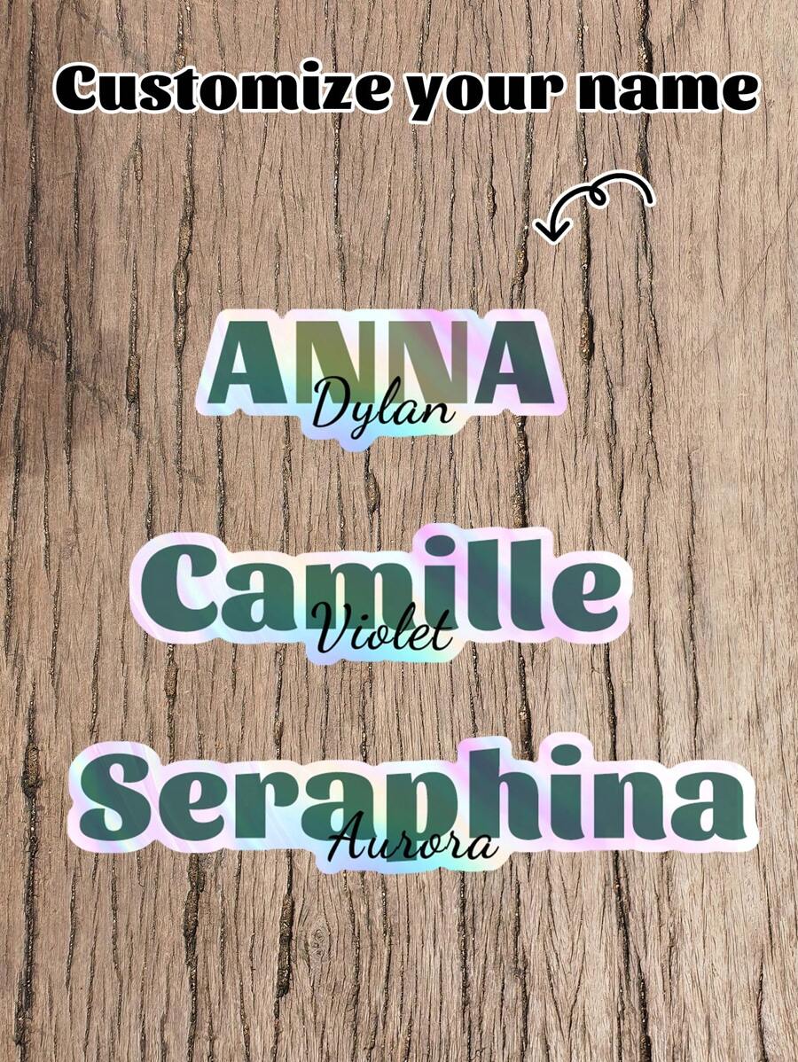 Personalized Name Tumbler - Custom Skinny Tumbler Cup With Straw - Custom Name Gift,Personalized Name Decals - Custom Name Decals - Wedding Decals - Name Stickers,Back To School Gift.