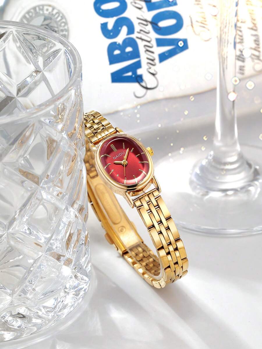 1 Peça Relógio de Pulso Feminino Elegante e Versátil com Movimento de Quartzo, Adequado para Uso Diário