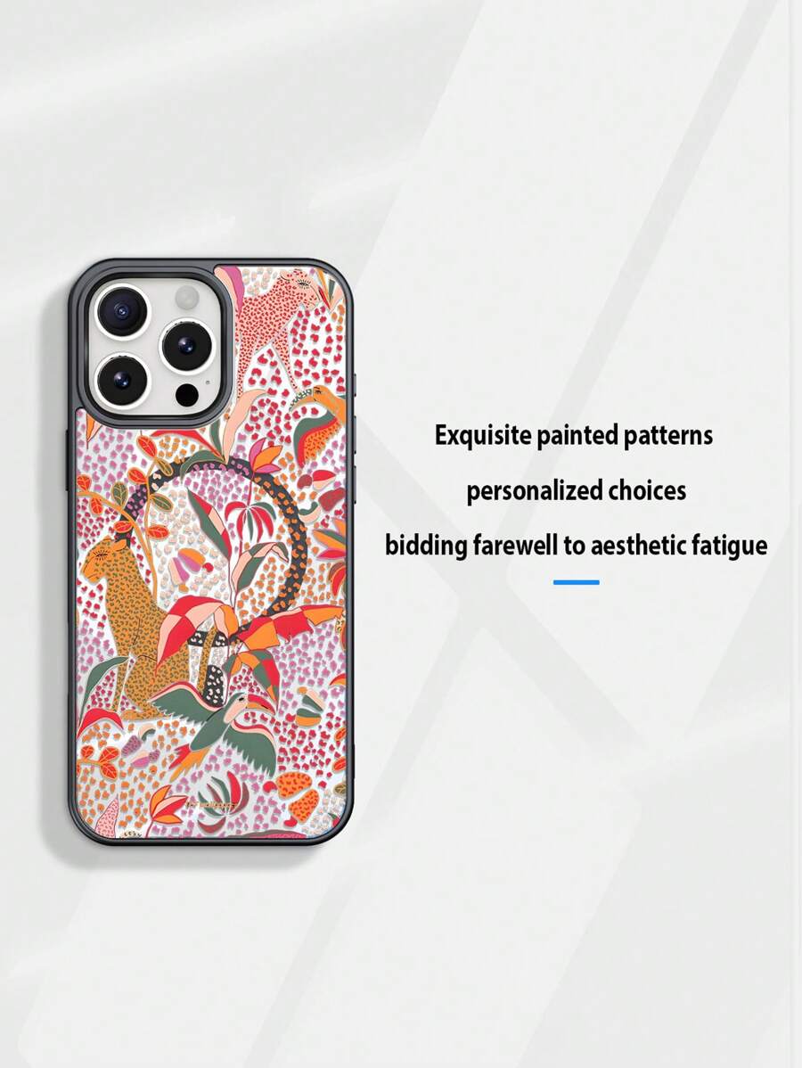 Funda de teléfono de diseño reciente, carga inalámbrica magnética de 360°, marco de silicona suave, placa acrílica transparente, patrones de pintura exquisitos. Esta funda de teléfono es de alta definición, alta transparencia, no se amarillea, a prueba de caídas y golpes, adecuada para 11, 12, 13, 14, 15, 16, 16 PROMAX, 15 PROMAX, 14 PROMAX, 14/15 plus, 12 PRO, 13 PRO, 14 PRO, 15 PRO, 16 PRO, 16 plus
