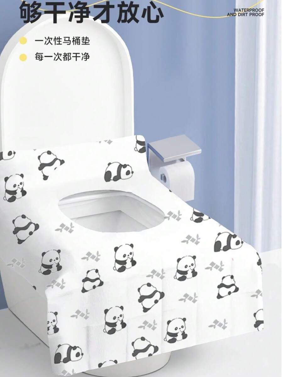 40 piezas Almohadillas de inodoro, almohadillas de papel desechables para inodoro, accesorio de viaje esencial, almohadillas de papel disolvente para aviones, viajes, baños públicos y campamentos, se desintegran rápidamente, livianas e higiénicas, suministros de baño, accesorios de baño, accesorios de viaje