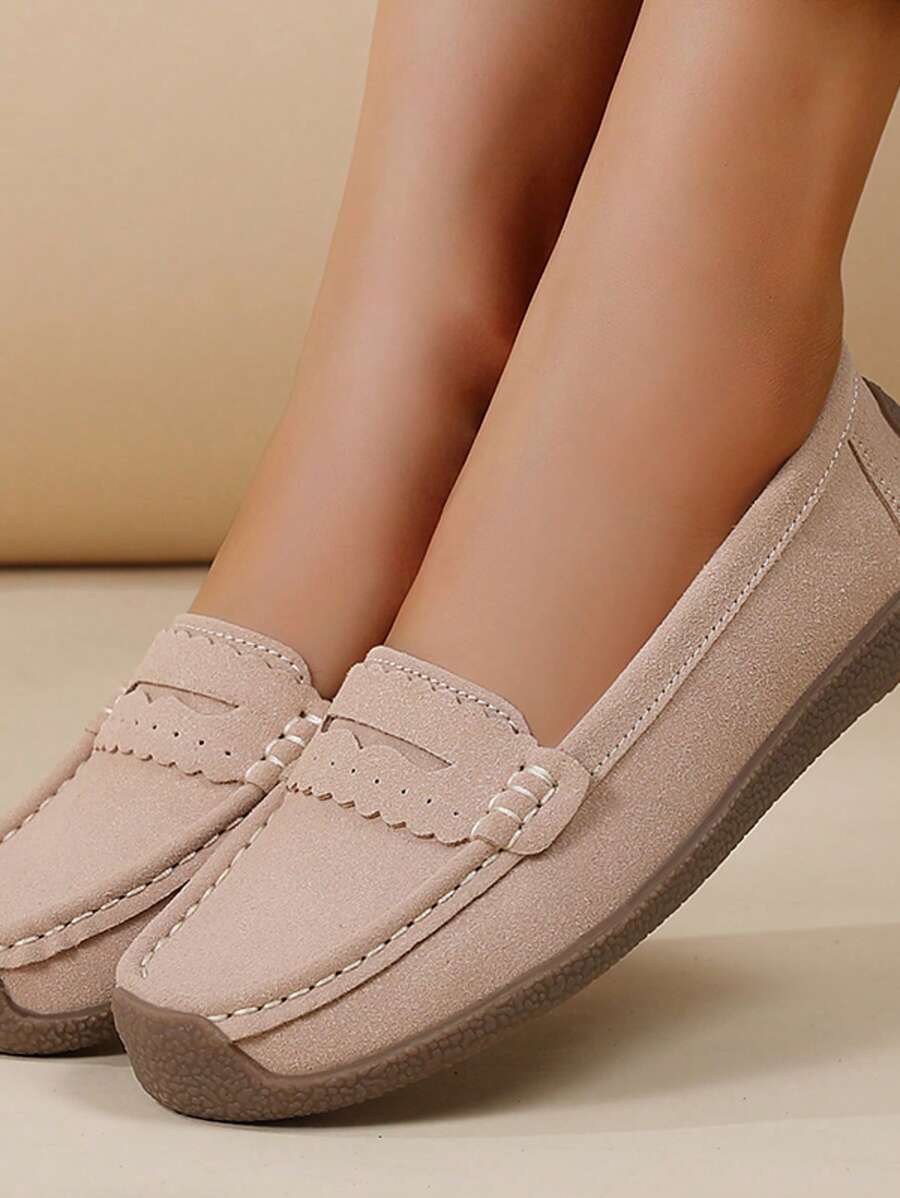 Women Simple Flat Shoes, Casual Slip-On Outdoor Shoes, Women's Lightweight Low-Top Shoes
