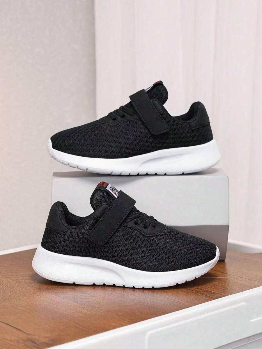 Boys' & Girls' Breathable Mesh Sporty Sneakers, Lightweight Children Running Casual Shoes