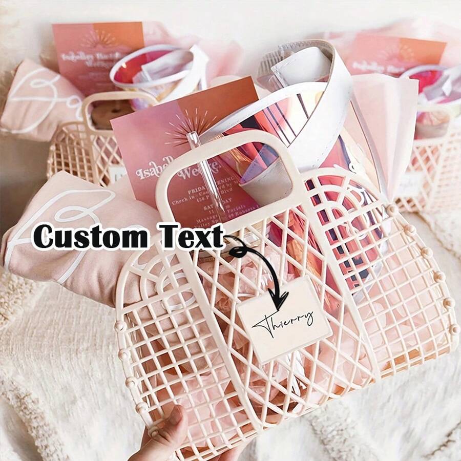 1pc Customizable Laundry Baskets: Multifunctional Organizers For Every Need Custom-Designed Laundry Baskets Double As Bathroom Carryalls. Our Wall - Mounted Storage Bins Are Perfect For The Washroom, Holding Toiletries. Additionally, They Transform Into Reusable Beach Bags-An Ideal Pick For Women!