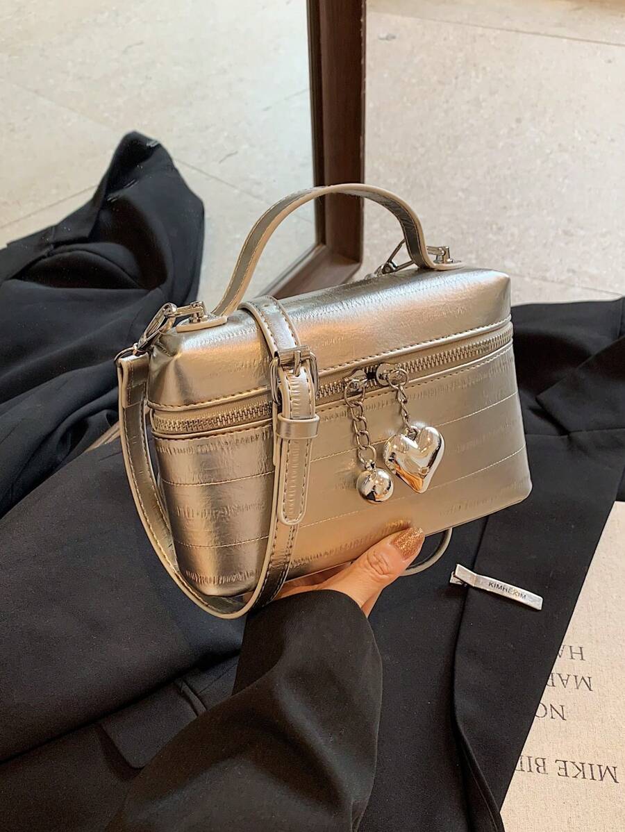 Minimalist Luxury Women's Shoulder Bag, Crossbody Bag, Insta-Famous Small Square Bag, Box Bag, Simple Yet Versatile Design, New Ladies Handbag, Fashionable, Elegant, Simple, Personalized, Versatile, Classic, For Commute, Office, Date, Daily, Shopping, Afternoon Tea