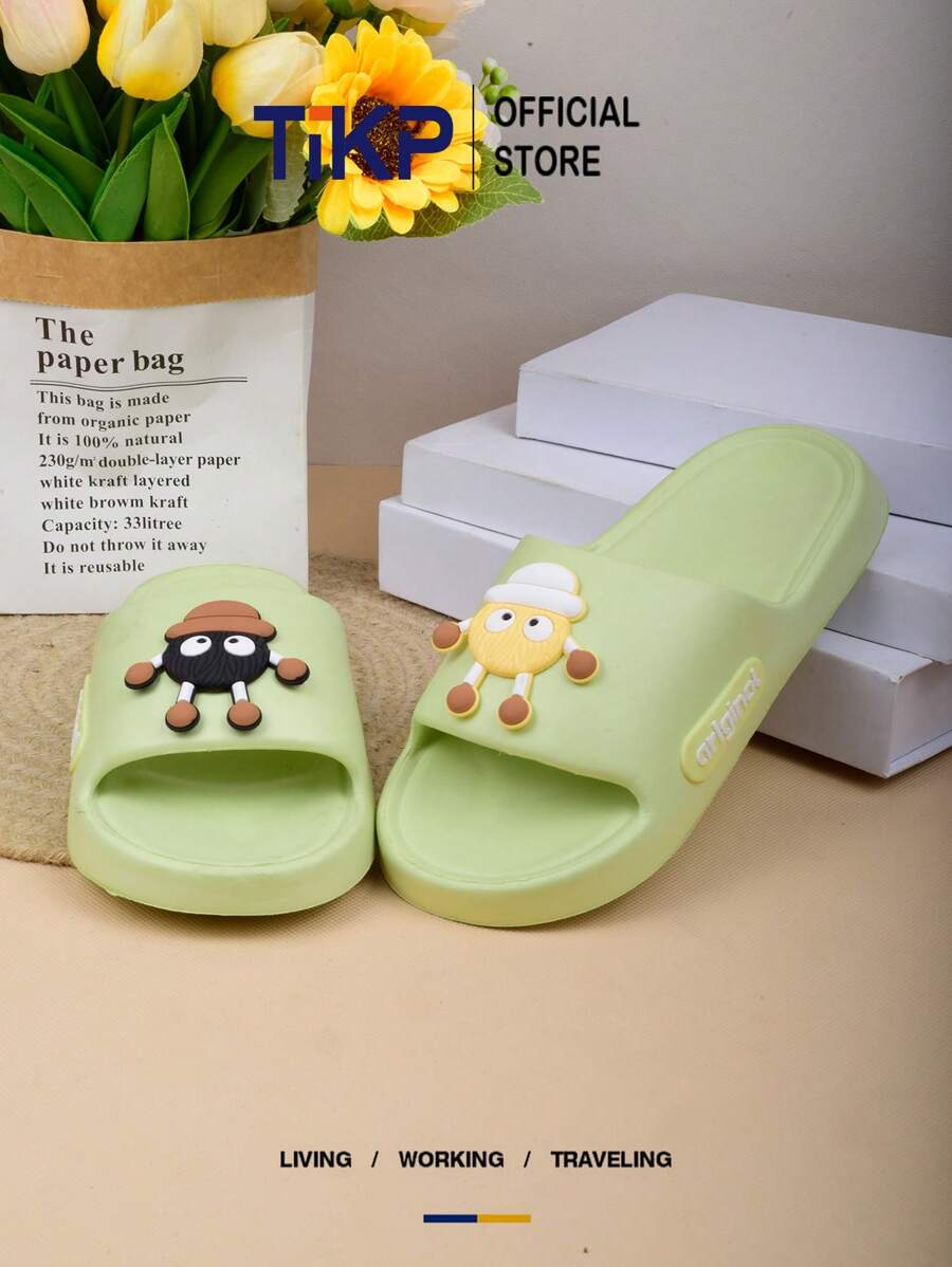 TIKP Pantuflas unisex de EVA con punta redonda y suela gruesa, antideslizantes y cómodas, aptas para uso interior/exterior, de secado rápido, ligeras, duraderas y adecuadas para todas las estaciones