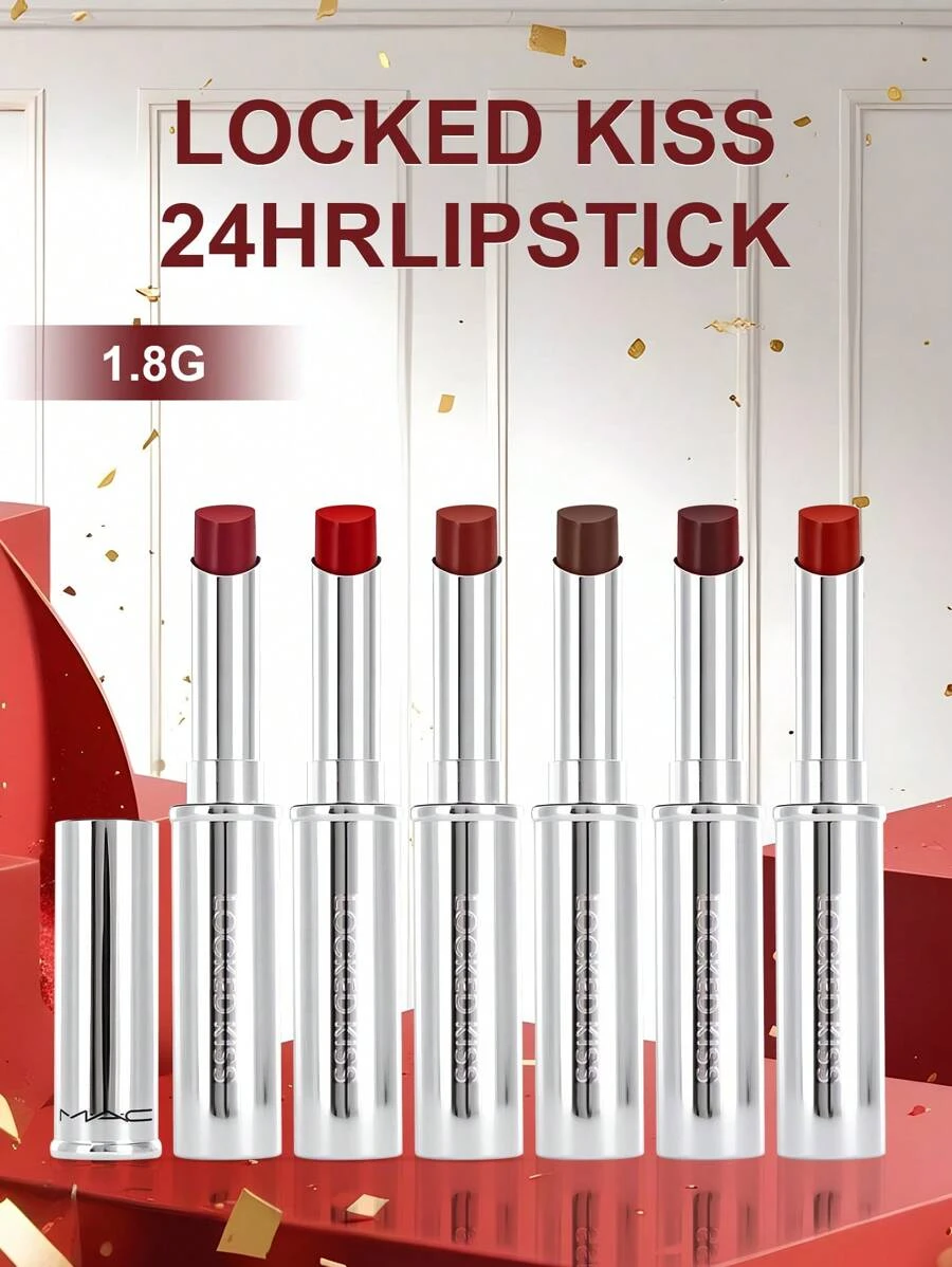 MAC MAC Locked Kiss 24HR Lippenstift Sophistry Farbe 1,8g/0,06 Oz - Ein abkussresistenter und transferbeständiger Lippenstift mit 24 Stunden Halt und reichhaltiger matter Farbe