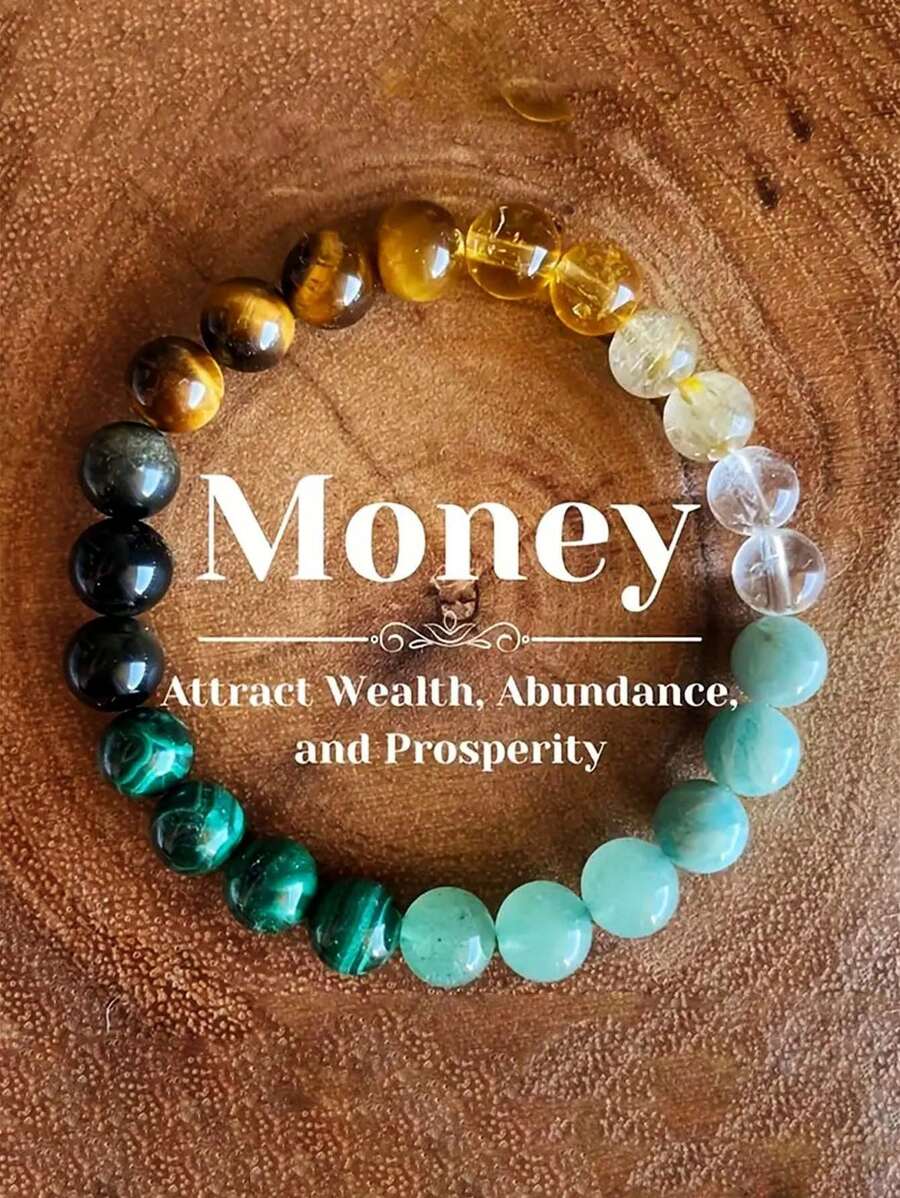 1 pieza Brazalete exclusivo de moda retro, creativo y de colores vivos para atraer dinero, adecuado para hombres en atuendos diarios, festivales y joyería de fiesta