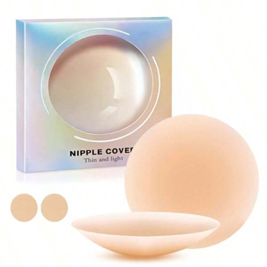 Cakes Nipple Covers No ShowSticky Silicone Nipple Pasties For Women No Show Backl Pasties Adhesive Silicone Reusable 1Pair
