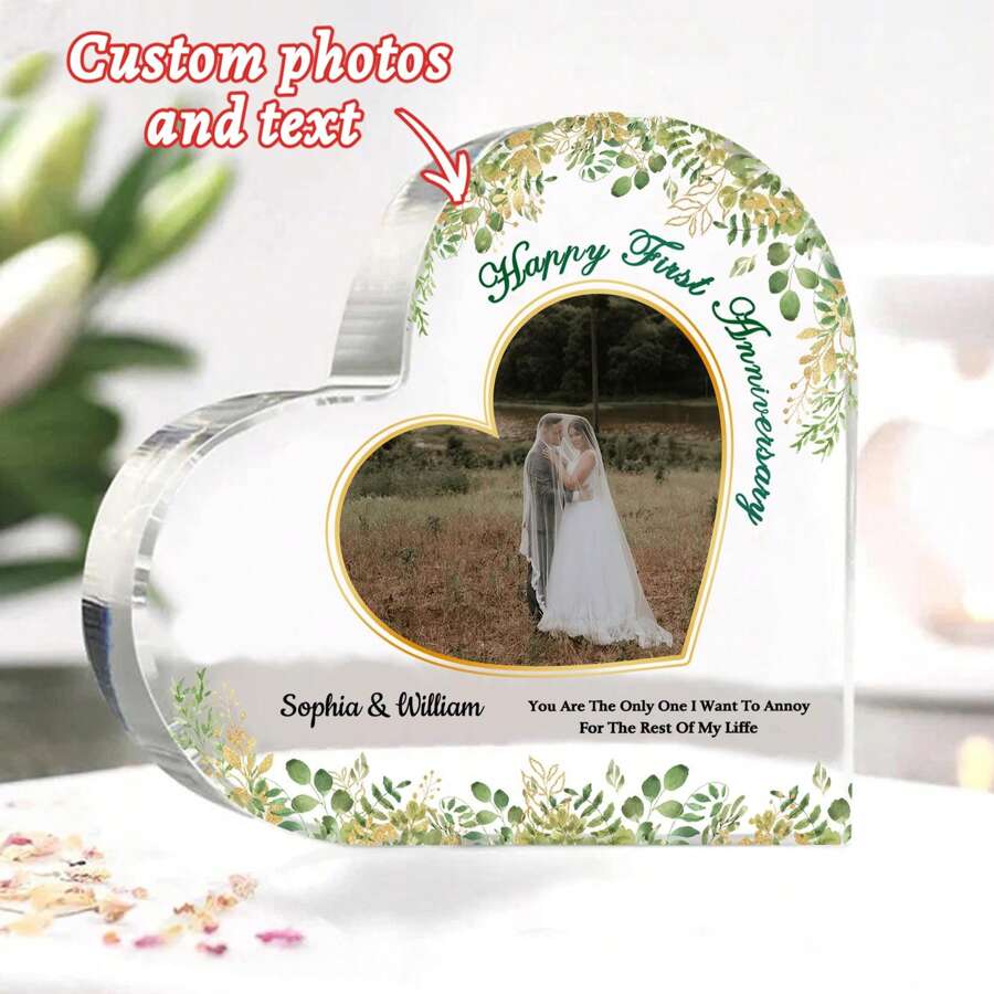 1 Stück Lustige acryl Hochzeitsgeschenk Ornament - Personalisierter klarer Anhänger für beste Freundin, Freund, Brautjungfer, Trauzeuge - Einzigartige Dekoration für Hochzeit, Junggesellenabschied, Verlobung, Jahrestag - Individuelle Aufbewahrung für Schreibtisch, Regal, Schlafzimmer - Kreative und herzliche Geschenkidee