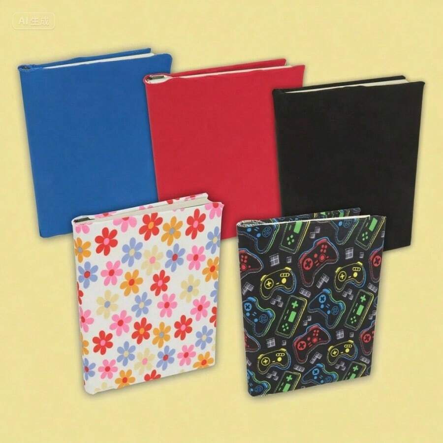 Funda elástica para libros Licken | 21,5 x 28 cm, ajuste universal | Material elástico duradero | Resistente al agua y al polvo | Protege libros de texto y cuadernos | Fácil de instalar, reutilizable