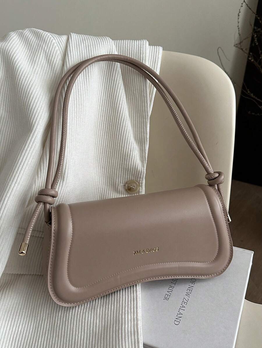 Fashionable And Simple Solid Color Belt Decoration Shoulder Bag, Suitable For Shopping, Wallets, Shopping, Young Women, College Students, Newcomers, White-Collar Workers. They Are Very Suitable For Offices, Universities, Work, Business, Commuting, Outdoor Activities, Travel, And Outings