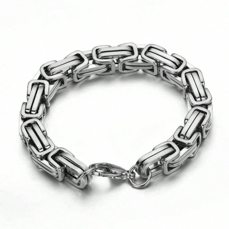 Pulseira Única Personalizada, Corrente Imperial Vintage Versátil, Hip-Hop Dominante, Corrente Trançada de Alta Qualidade