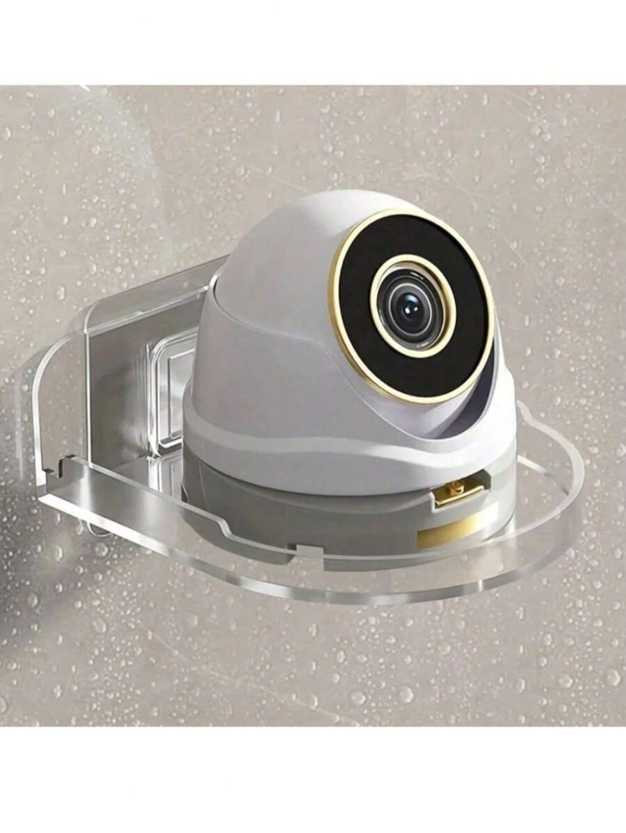 1 pezzo / 2 pezzi di strisce adesive per supporto fotocamera senza chiodi o fori, adatte per il montaggio a parete di supporti di monitoraggio domestico, supporti universali per vari dispositivi di monitoraggio, senza foratura, convenienti, durevoli e stabili, senza bisogno di colla