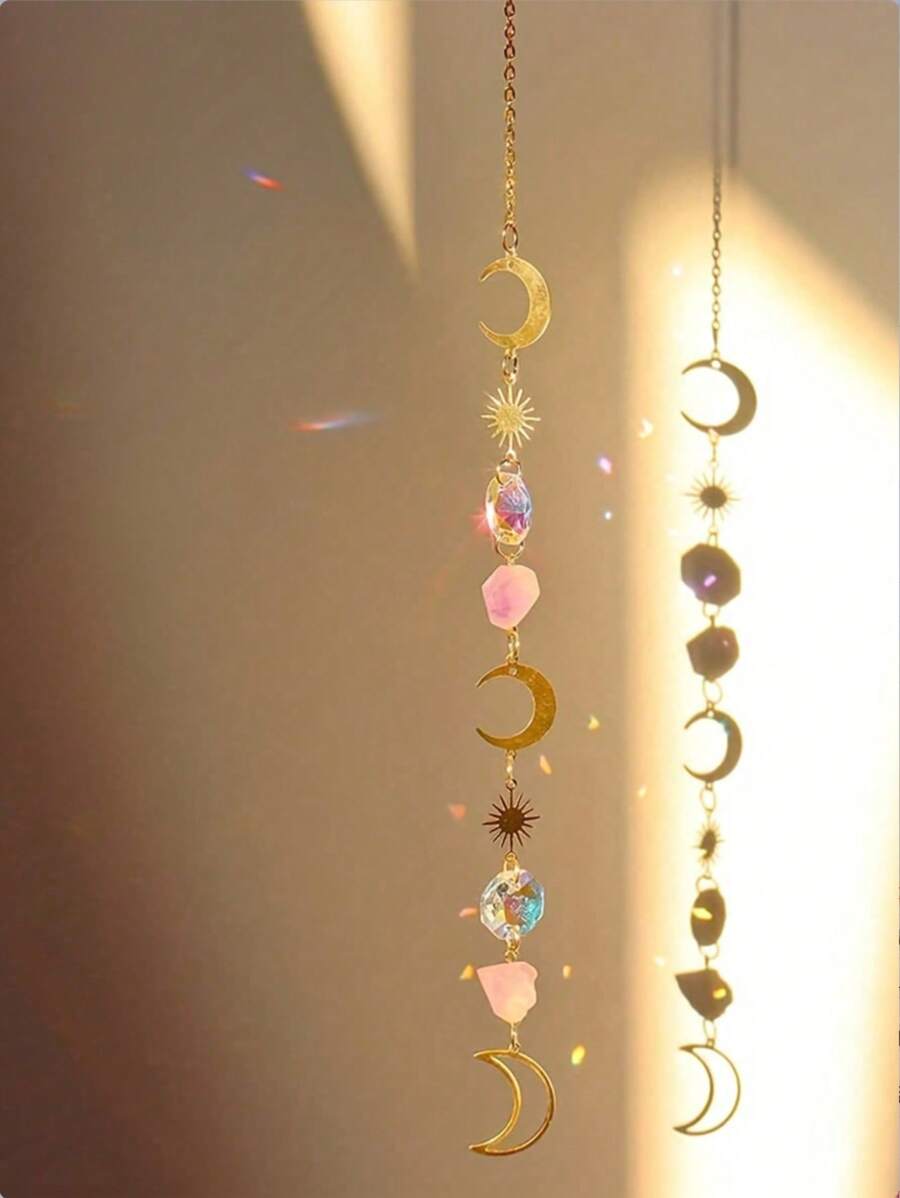 1pc AB Color Solar Catcher, Sun Catcher Crystal Ball Pendant, Window & Garden Decor Lighting Accessory