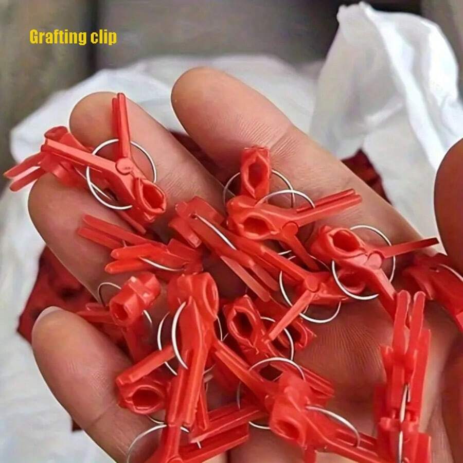 50 piezas de Clips de injerto, utilizados especialmente para el injerto de pepino, sandía, berenjena y plántulas de tomate