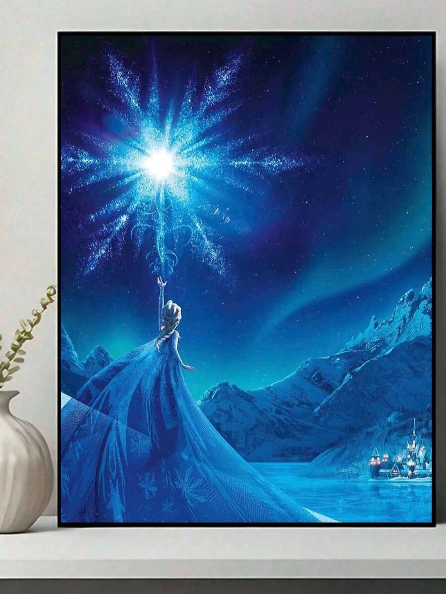 Disney Disney Diamond Painting Kit, Snow White, 5D Round Full Diamond Painting Embroidery, Mosaic Canvas Art Painting Set, Suitable For Adult Craftsman, Home Wall Decoration, Gifts