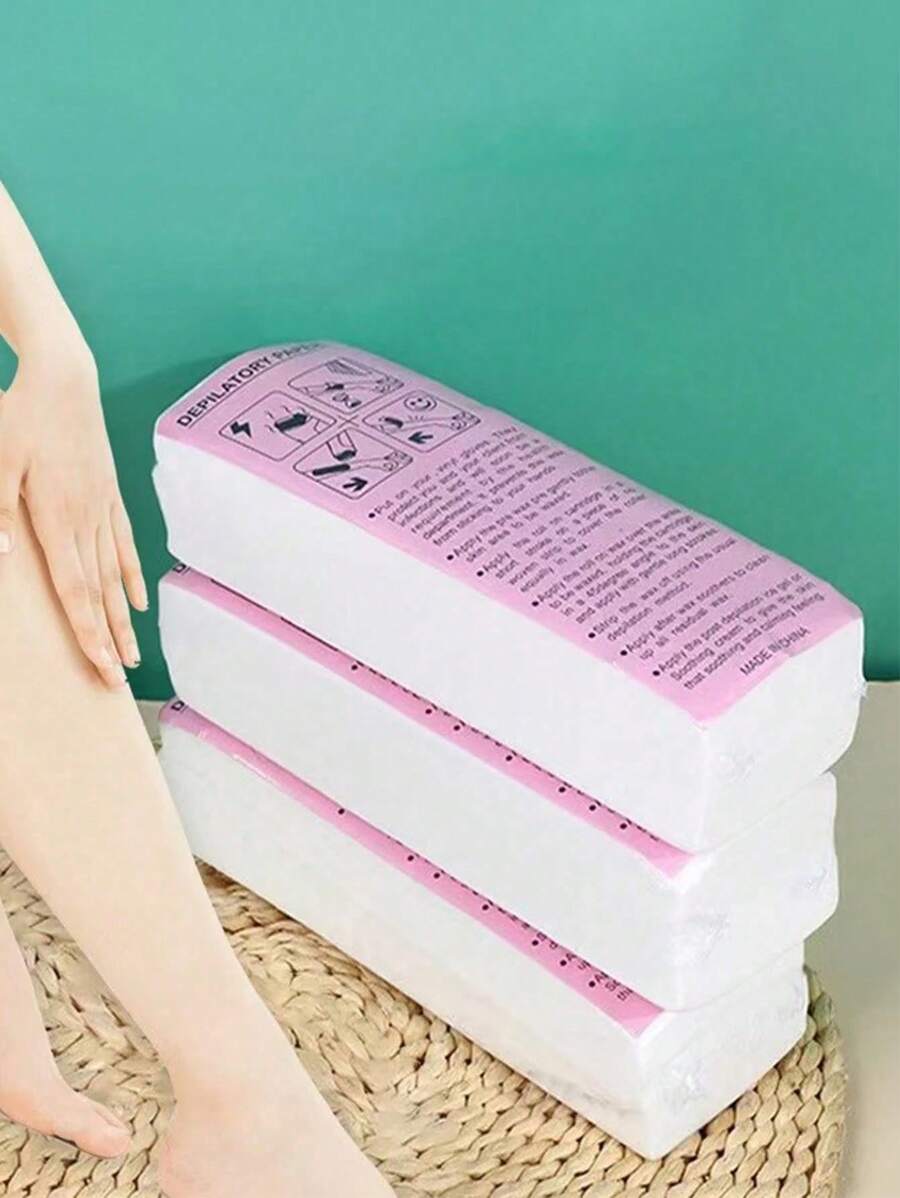 50/100 Peças Tiras de Papel de Cera de Depilação para Uso Unissex com Espessura Aumentada, Tiras Descartáveis de Cera Profissional para Salão, Produtos e Acessórios para Cabelo, Produtos Essenciais para Viagem de Beleza de Barbearia