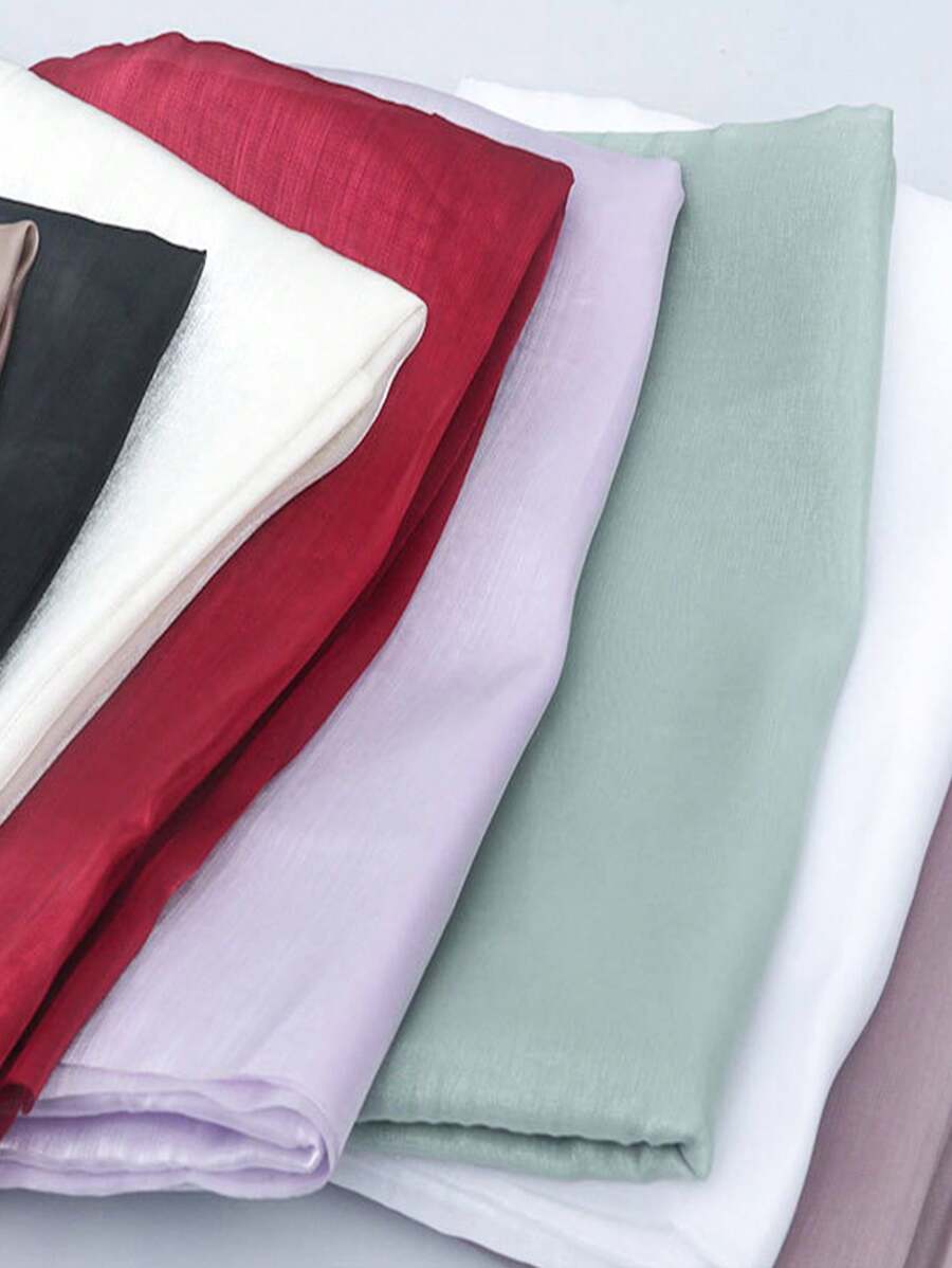 1pc Silky Glaze Crystal Satin Chiffon Fabric