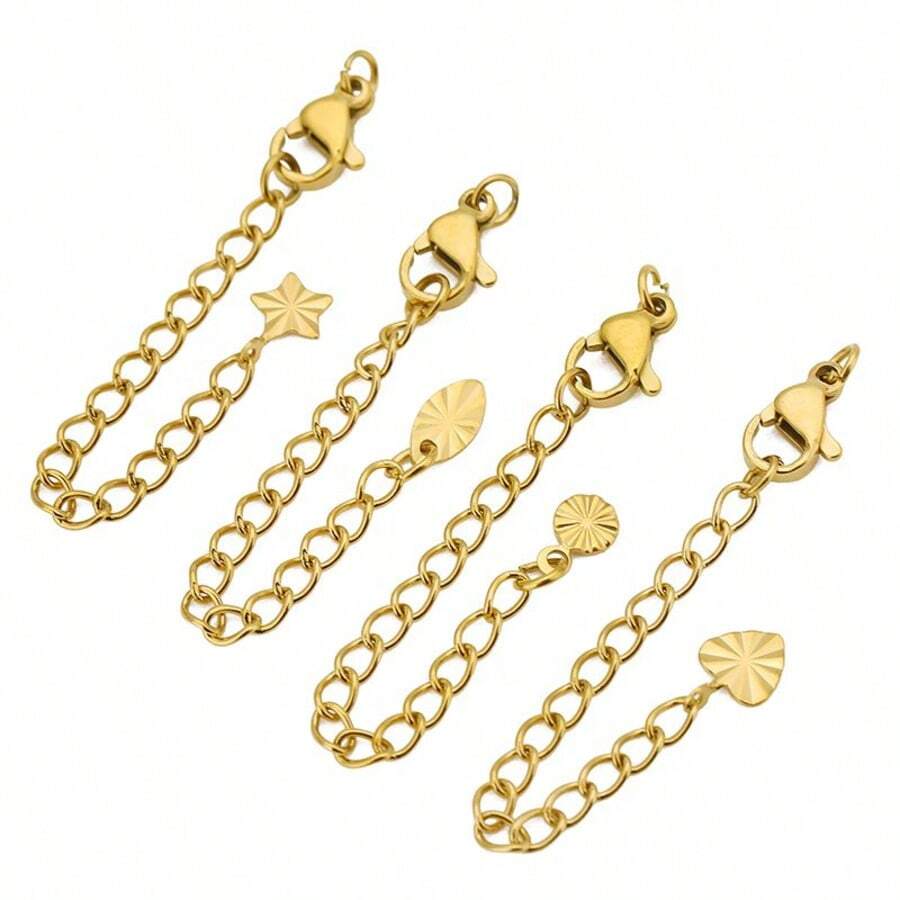 10 stuks roestvrijstalen verlengkettingen met kreeftsluitingen voor het maken van doe-het-zelf sieraden, armbanden, kettingen en connectoren