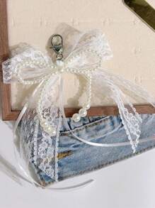 White Pearl Bow 2PCS