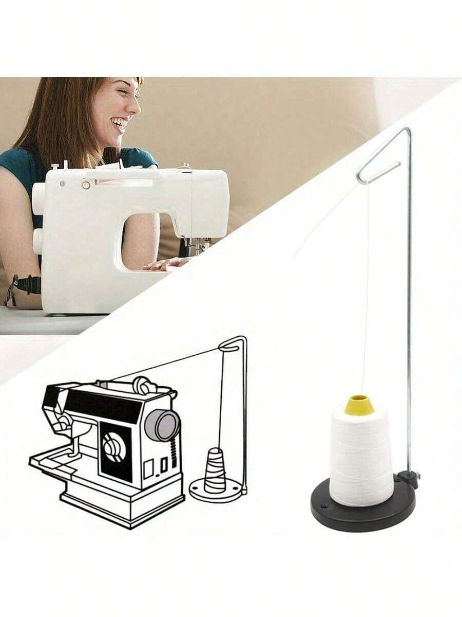 Sturdy Portable Sewing Thread Spool Holder With Detachable Thick Base - Ideal For Home And Travel, Compatible With Most Sewing Machines & Thread Stands