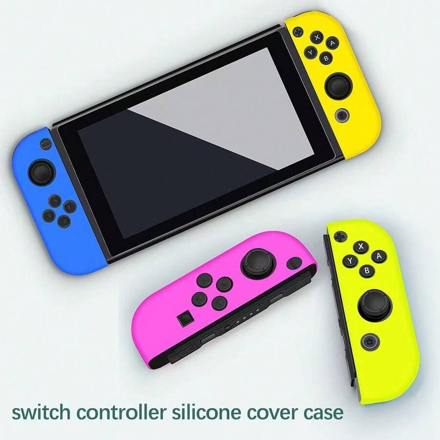 Switch Controller Silicone Case, Switch Joycon Silicone Protective Cover (Main Image Does Not Include Console)