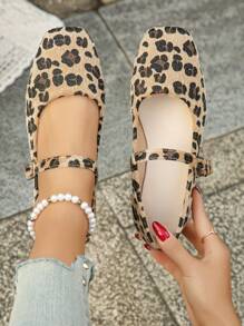 Terciopelo largo con estampado de leopardo color albaricoque