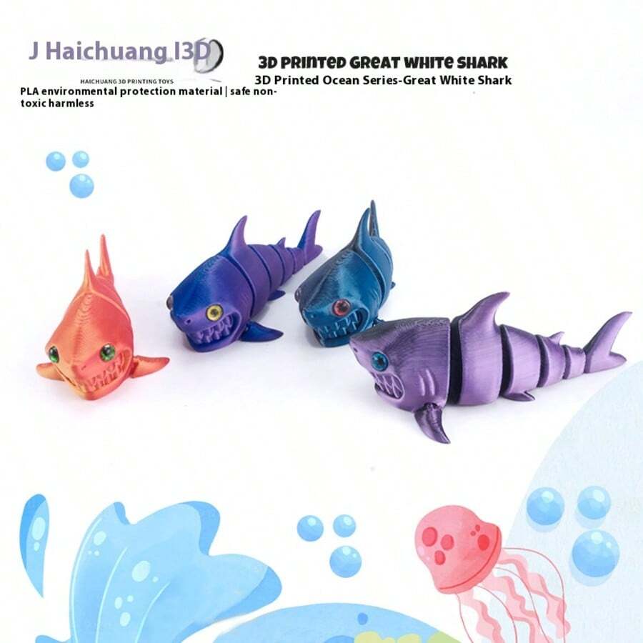 1 pezzo Nuovo giocattolo decorativo articolato con anguilla marina, alghe e stampa 3D, ideale come regalo per compleanno, Natale, San Valentino, Ognissanti, decorazione da scrivania - Stampa 3D - Giocattolo creativo