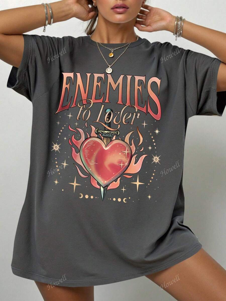 Enemies To LoversShirt, Romantasy T Shirt, Dark Romance Reader, Book Club Shirt, Gift For Book Lover