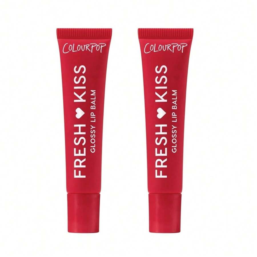 Bálsamo labial brillante Fresh Kiss de ColourPop - Cuidado labial hidratante enriquecido con péptidos, ácido hialurónico, manteca de karité y vitamina E para una fórmula ultra acolchada - Watermelon Sugar (14 g)