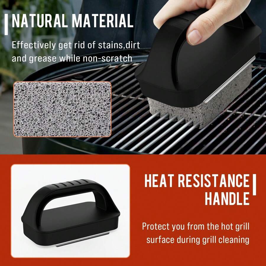 1pc Baking Tray Cleaning Kit, Flat Top Grill Cleaning Set With Baking Stones, Tray Scraper, And Tray Brush, Easy To Remove Stains