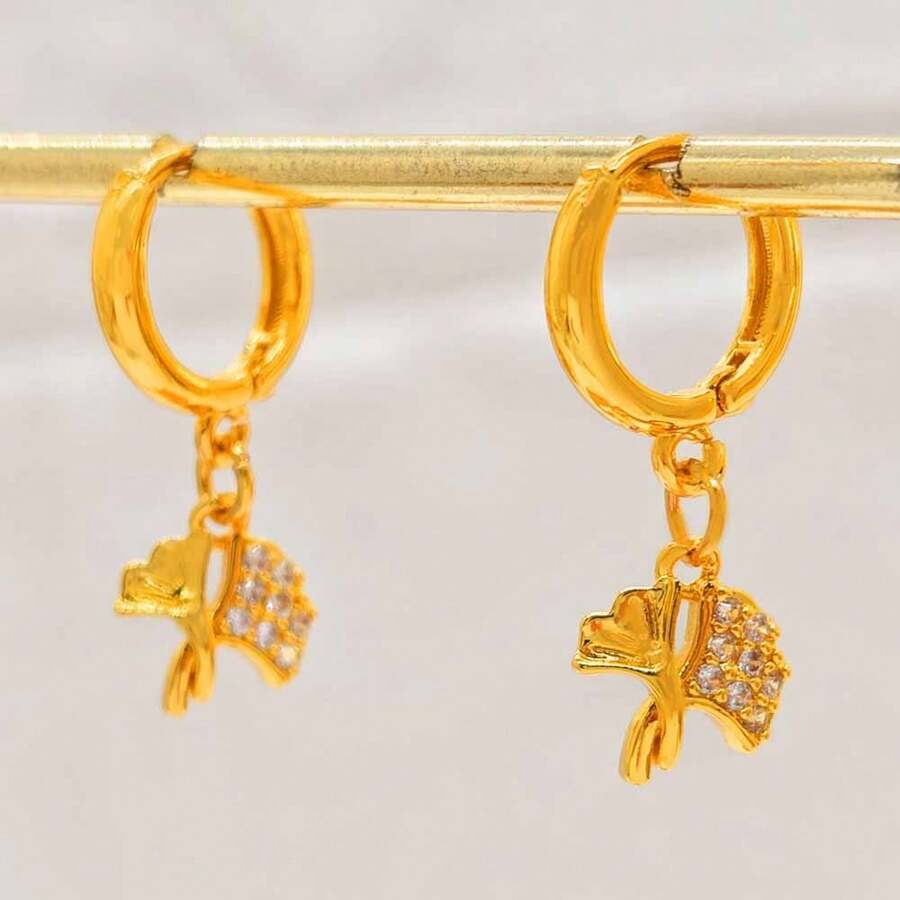 Earrings Gold Plated Small Round Earings Fashion Jewelry For Woman Gifts Hoops Pircing Gold Earrings Piercings Accesories