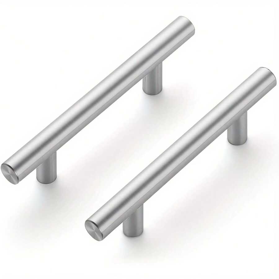 30er Pack gebürstete Nickel Schranktürgriffe - 12,7 cm Küchengriff, 7,6 cm Bohrlochabstand, Edelstahl Schubladenknöpfe für Schränke, Metallbeschläge für Möbel und Küche, gebürstete Oberfläche - spezifische Anwendung für Schränke
