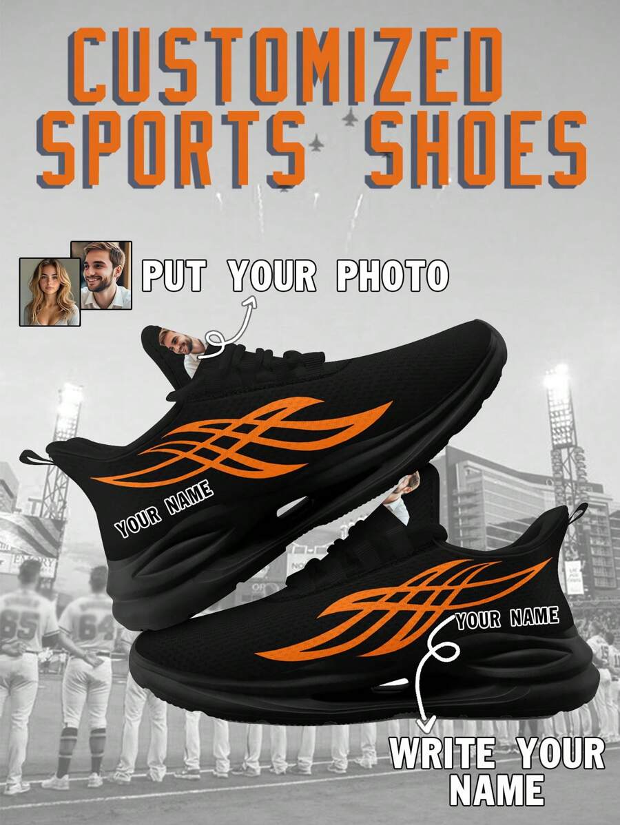 Chaussures de sport personnalisées pour femmes avec technologie de suspension de semelle intermédiaire grande taille, Baskets de course avec image personnalisée, chaussures de sport basses personnalisées, Baskets photo, chaussures de course sur mesure pour femmes, chaussures de sport et de loisirs uniques, cadeaux pour garçons d'honneur, anniversaires, Saint-Valentin, anniversaires, mariages, cadeaux pour la meilleure amie, idéal pour maman/papa/elle/lui/petite amie/petit ami/épouse/mari/ami