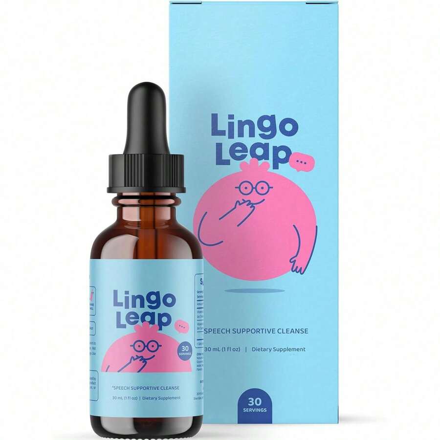 Lingo Leap Speech & Communication Support For Kids, 1fl.Oz | Zeo-Lite Supplement For Wellness | Supports Development & Learning | With Vitamin B-12 & Vitamin D3, (30-Day Supply)