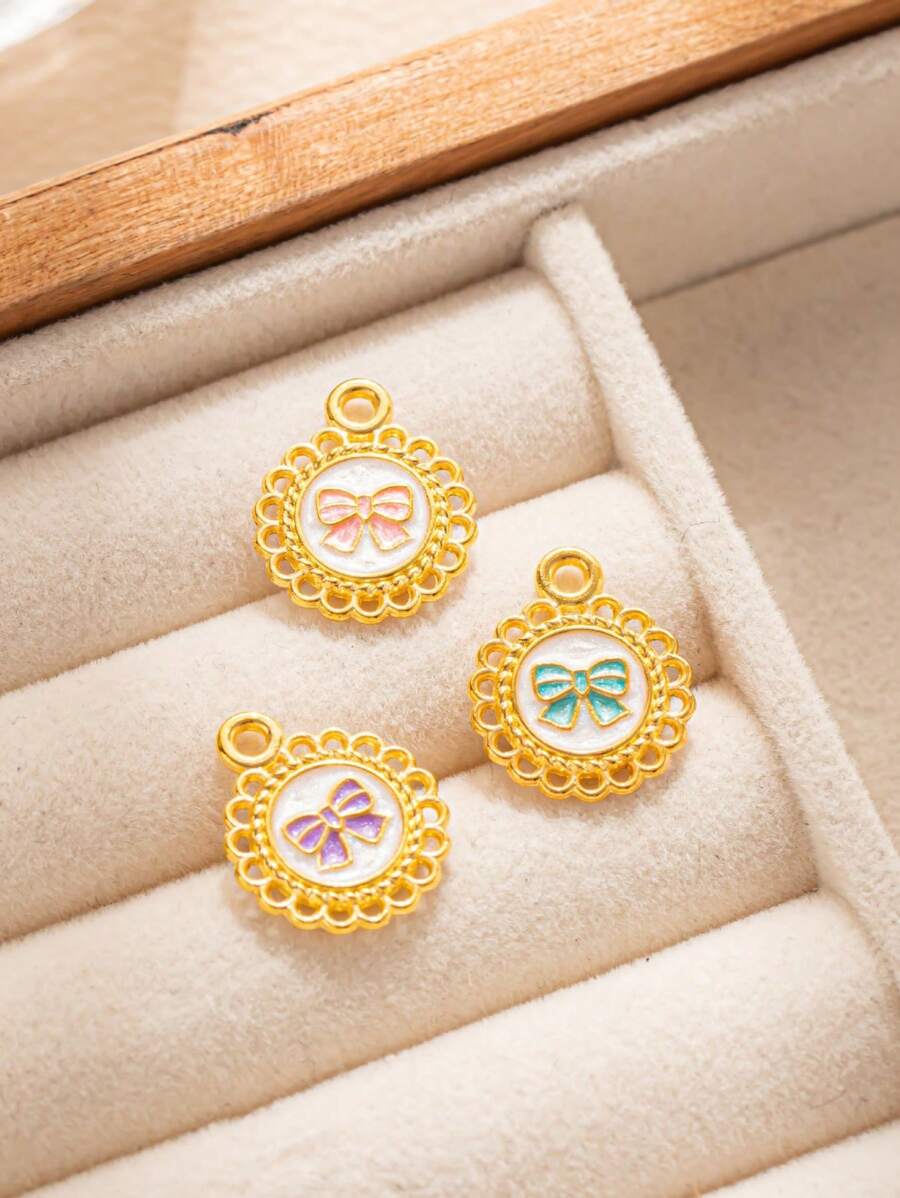 10 Stück Zink-Legierungs-Anhänger mit Sonnenblume und Schleife, geeignet für DIY Halsketten, Armbänder, Ohrringe, Schlüsselanhänger Schmuckherstellung