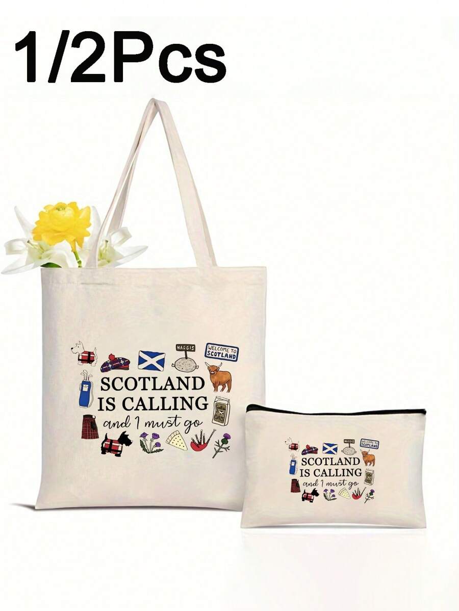 Conjunto de bolso de compras con estampado "Prefiero quedarme en Londres", bolso cosmético con cremallera informal, bolso de mano de mujer, bolsa de compras reutilizable, bolsa de compras plegable de gran capacidad y estilo bohemio sencillo, adecuado para trabajo, viaje, compras, mochila escolar, gran capacidad, portátil, adecuado para chicas, estudiantes universitarias, trabajadoras de cuello blanco, muy adecuado para trabajo, vuelta al cole, secundaria, bachillerato, universidad, vacaciones