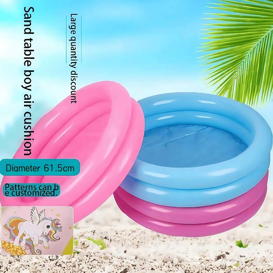 Piscina inflable circular para familias y niños, piscina de natación y piscina de playa, permitiendo que sus hijos disfruten de la alegría del verano