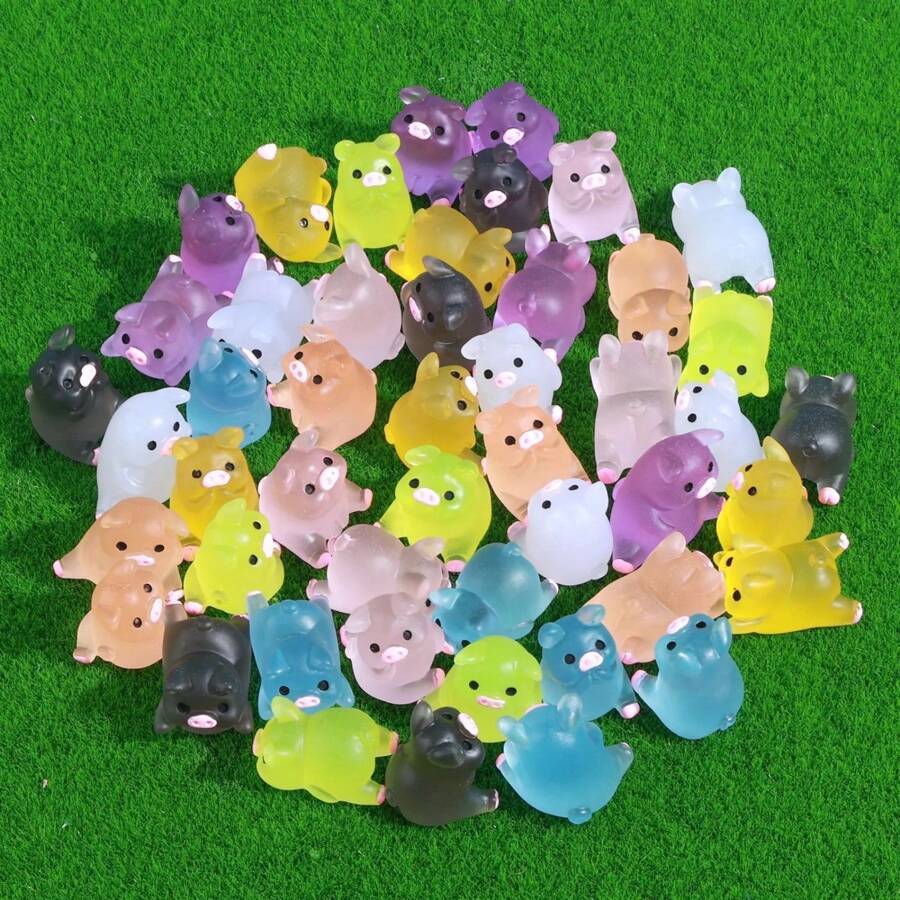 Miniaturas de capibaras en resina, figuras de animales pequeñas y adorables para decorar jardines de hadas, accesorios de casitas de muñecas, manualidades, premios en clase y regalos