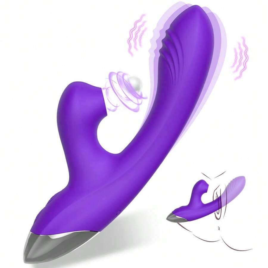 Juguete sexual vibrador con movimiento de penetración para estimulación del punto G para mujeres, estimulador clitoriano en forma de rosa con 10 modos de vibración, incluida función de lamido, vibrador tipo conejo para mujeres y parejas