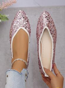 Rose Red Sequins