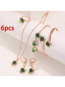 Rose Gold-green Accessories