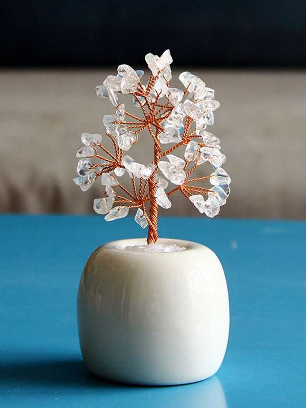 شجرة كريستال بيضاء صغيرة ديكور جديد لعام 2025، ديكور طاولة عيد الميلاد، ديكور منزلي، ديكور مطبخ، ديكور غرفة، ديكور حفلة، زخرفة مكتب، قطعة مركزية لطاولة الطعام، ديكور هدية حفلة، ديكور عيد الميلاد، ديكور منزلي خريفي، هدية لوصيفة العروس، هدية عيد ميلاد، هدية حفلة، ديكور عيد الميلاد 2025