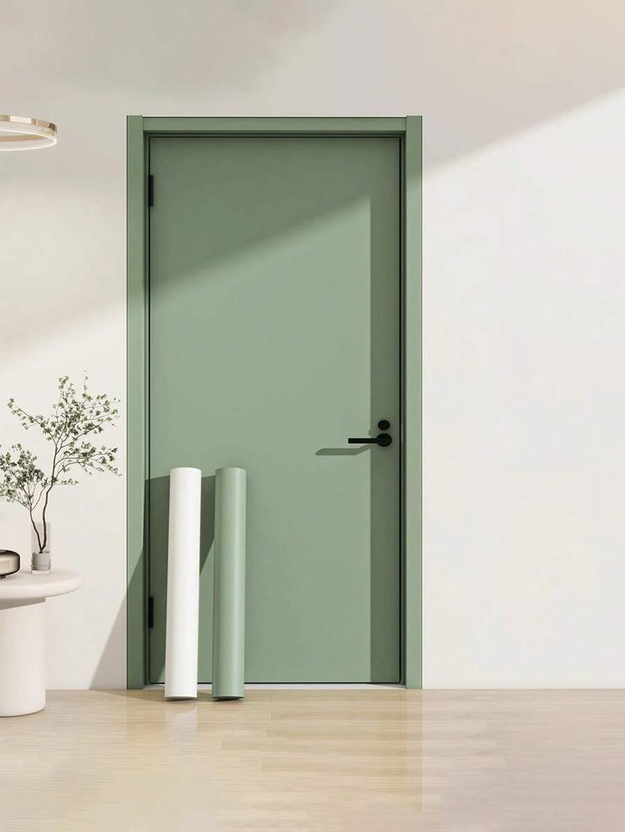 1 Roll Of Light Green Wallpaper In Various Colors Peel And Stick Wallpaper Matte Multi-Color Contact Paper Peel And Stick Wallpaper For Bedroom Self-Adhesive Wallpaper For Wall Coverings Countertops Walls, Skin Texture, Fits Skin
