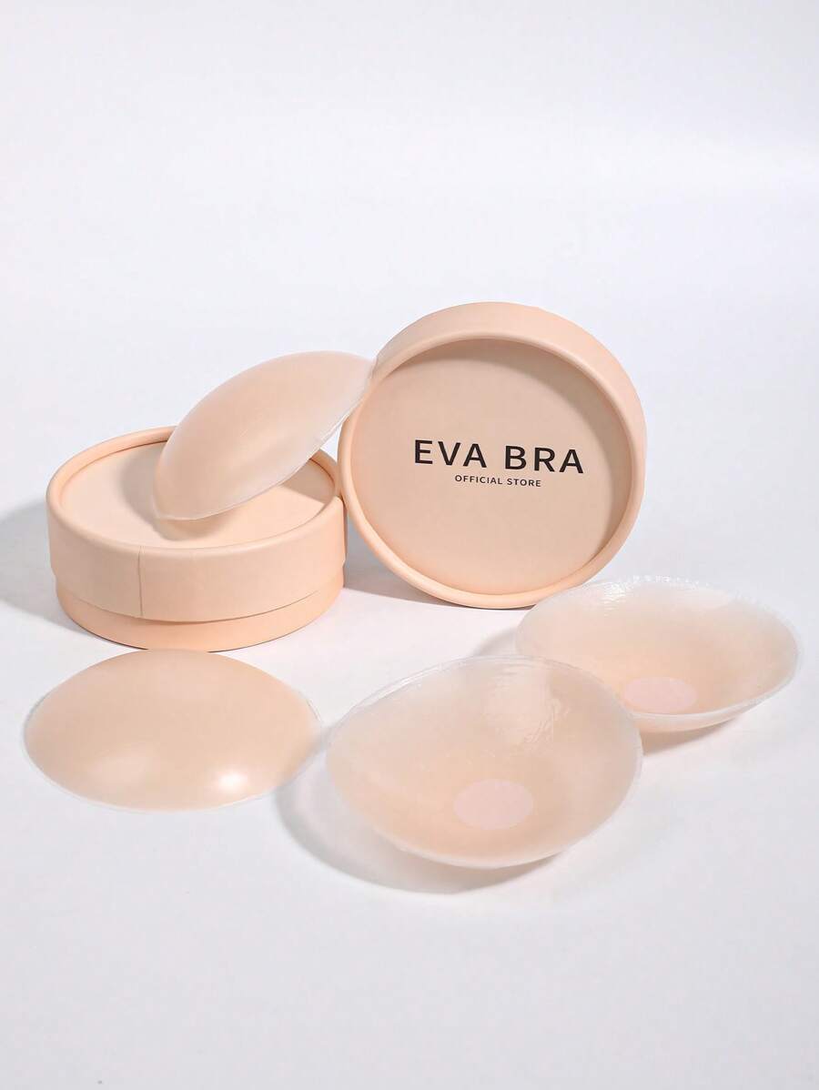 Set de 8 pezoneras de silicona en caja de regalo, antideslizantes, que previenen la protrusión del pezón, almohadillas de sujetador invisibles, pétalos adhesivos para el pecho para bodas, trajes de baño, bikinis, vestidos sin espalda y de noche, lavables y reutilizables