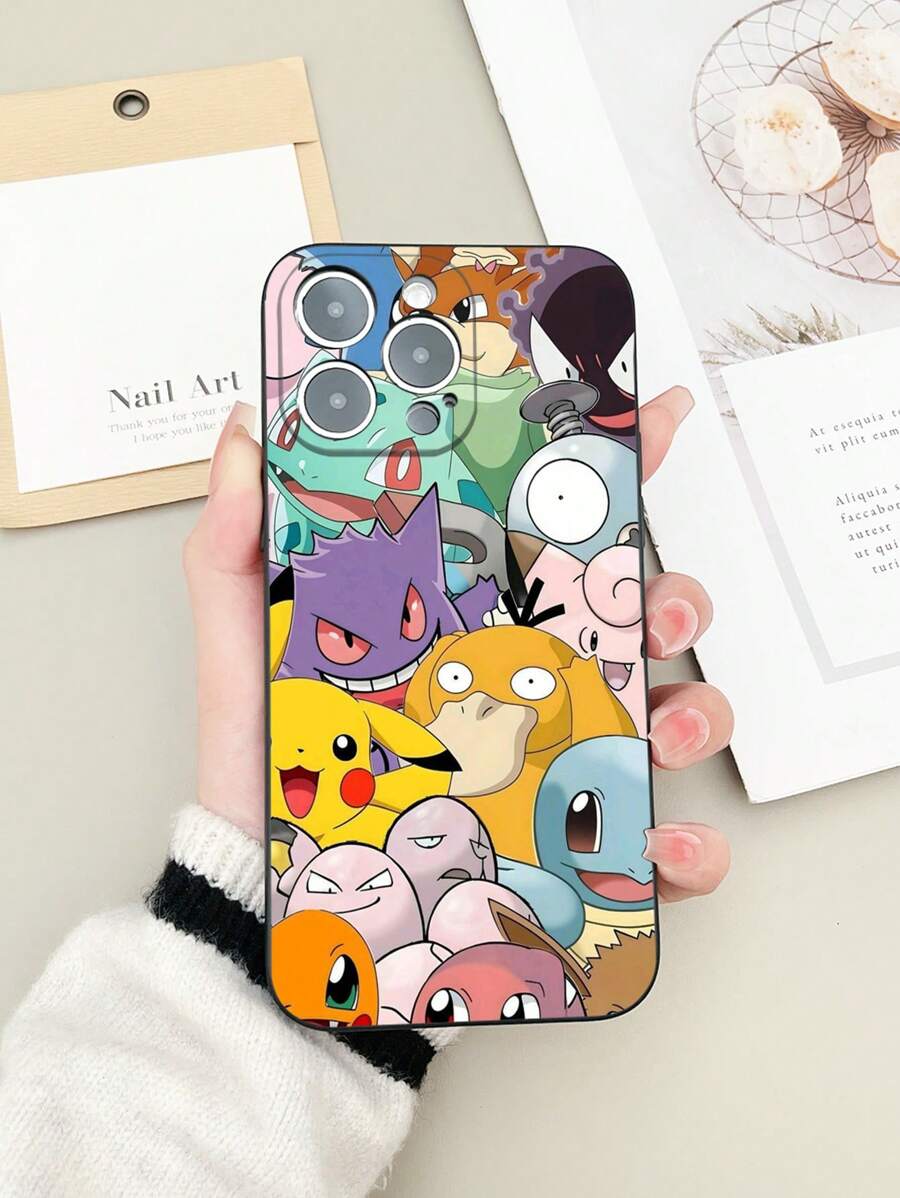 Takara Tomy 1pc Minimalist High Transparency Phone Soft Case, Colorful Anime Elf Graphic Printed TPU Protective Cover Fit For IPhone 16 Pro Max, Galaxy S25 Ultra, Redmi 14C, Moto E22, Pixel 6a 5G