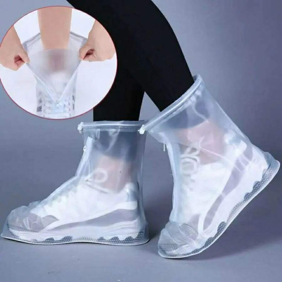 Waterproof Shoe Cover Silicone Material Unisex Shoes Protectors Rain Boots For Indoor Outdoor Rainy Days Dust-Proof Non-Slip