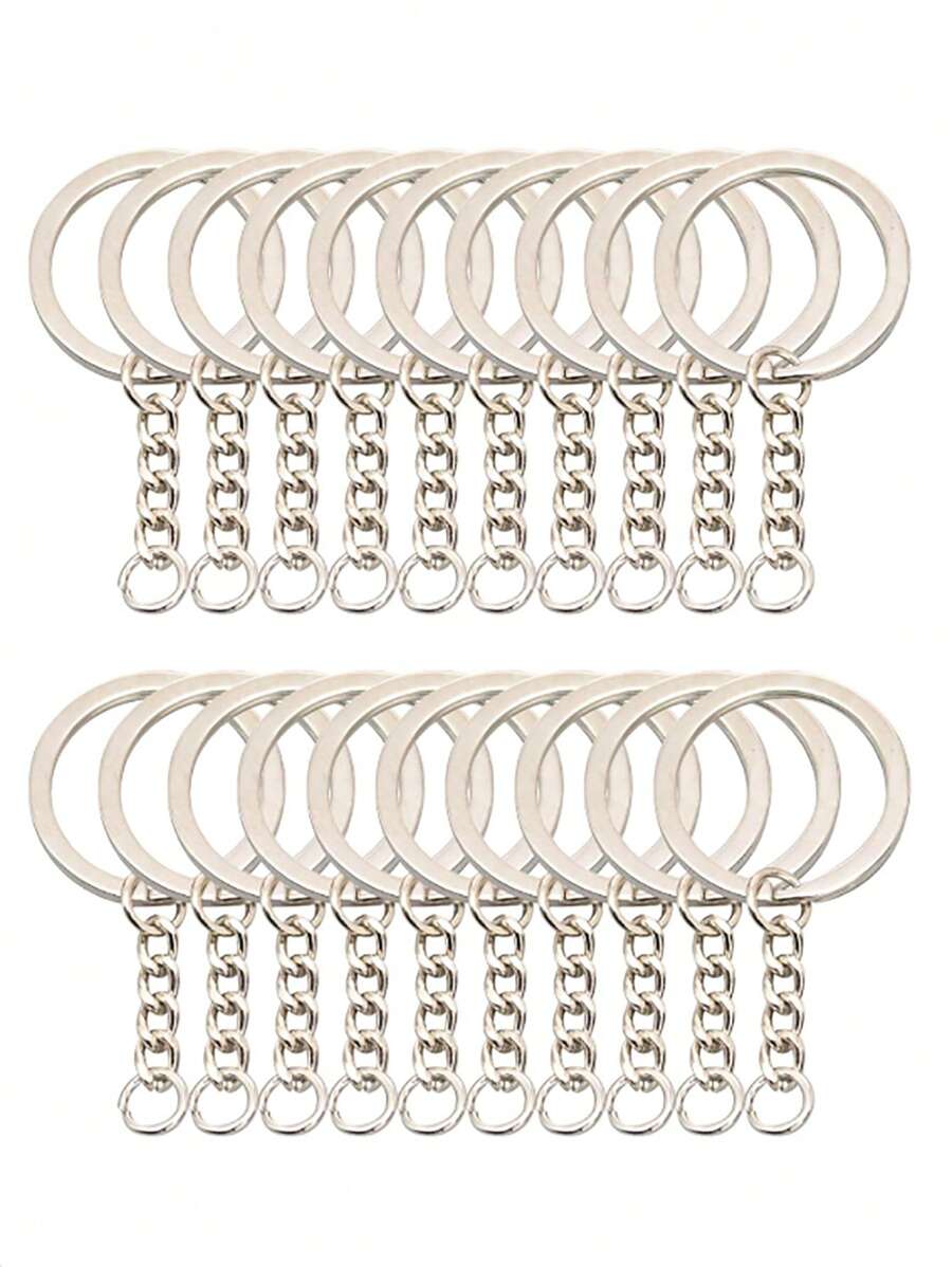 60pcs Simple Elegant Metallic Keychain, Suitable For Everyday Use And Attachments School Car Accessories Cute Goth Y2k
