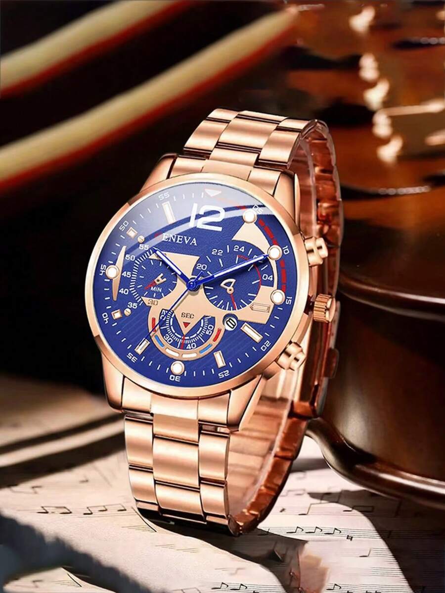 6 pièces/Set Montre à quartz mode décontractée pour femme avec bracelet en alliage et parure de bijoux papillon. C'est le premier choix pour le port quotidien et les cadeaux.