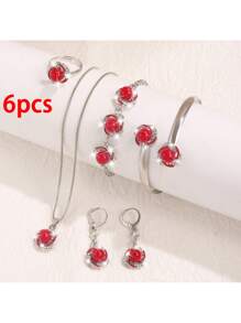 Silver-red Accessories